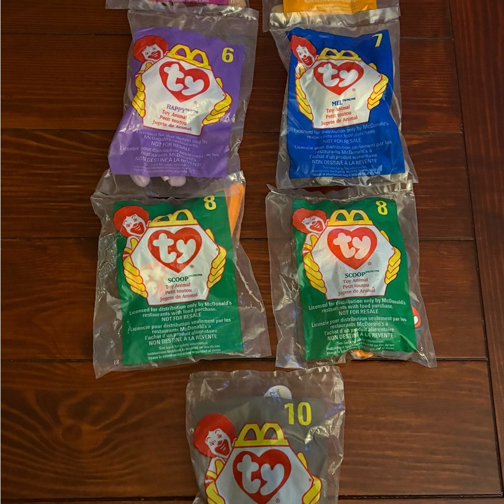 TY Teenie Beanie Babies McDonald’s 1998 Happy Meal  (17) Collectibles New Sealed